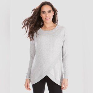 Seraphine Sz M Sybil Grey Cozy Maternity Nursing Long Sleeves Sweater